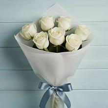 7 Белых роз Эдлесс Лав в Микуни Букет 7 Белых роз Эдлесс Лав в Микуни