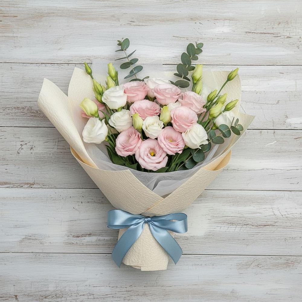 Букет цветов из: Лизиантусы в Микуни